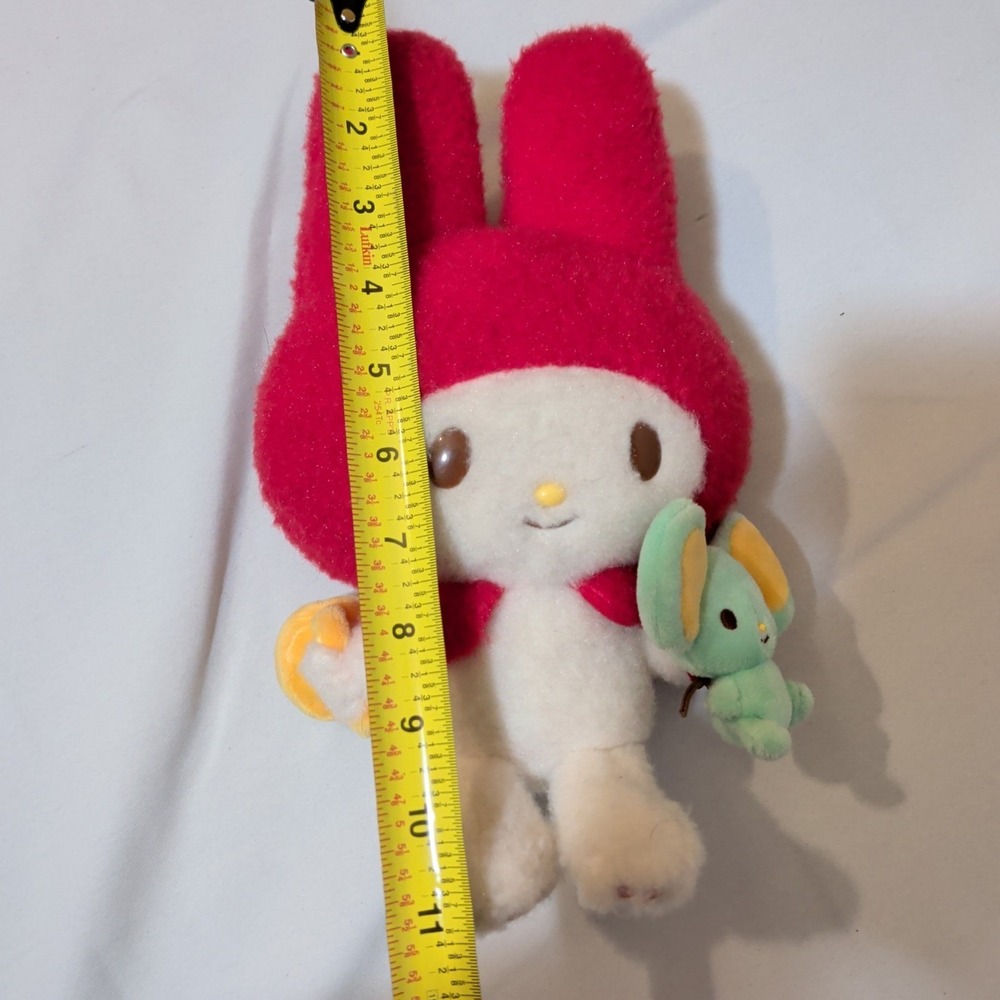 Vintage My Melody + Flat Kun Plush Rare Sanrio Japan - Picture 4 of 10